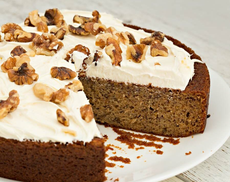 Banana Cake with cream cheese frosting