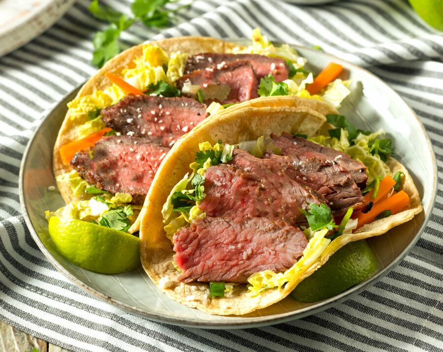 Korean Tacos on a plate