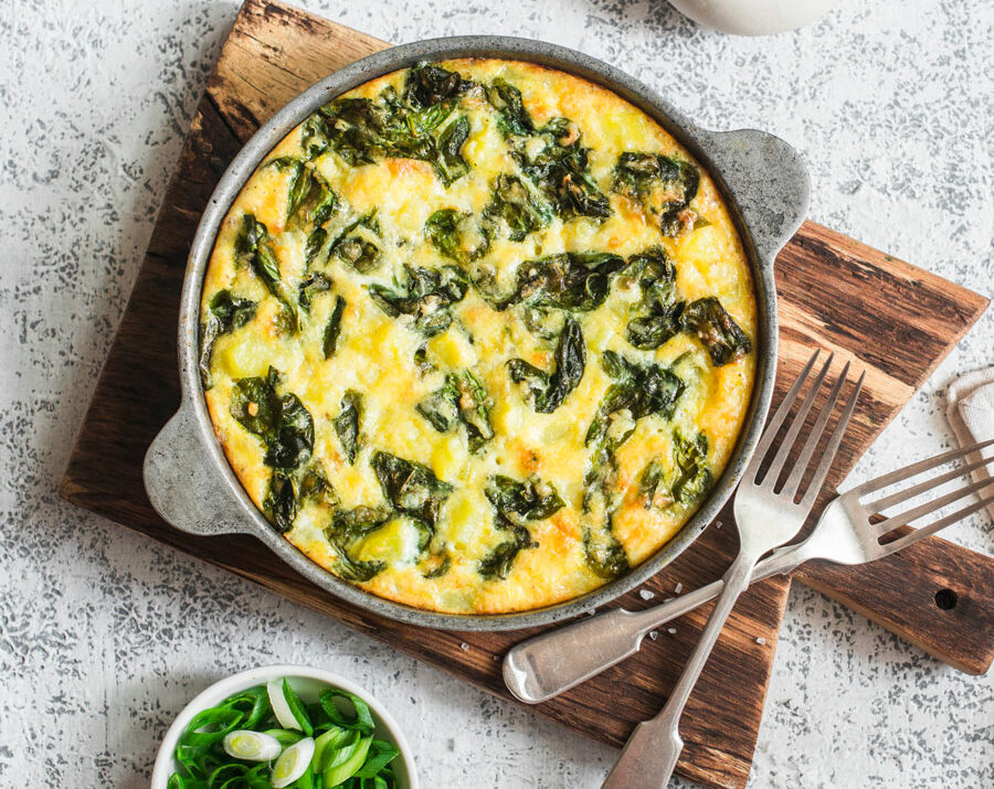 Pastry-Free Spanikopita Quiche