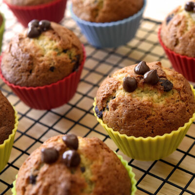 Zucchini Muffins w/ chocolate chips