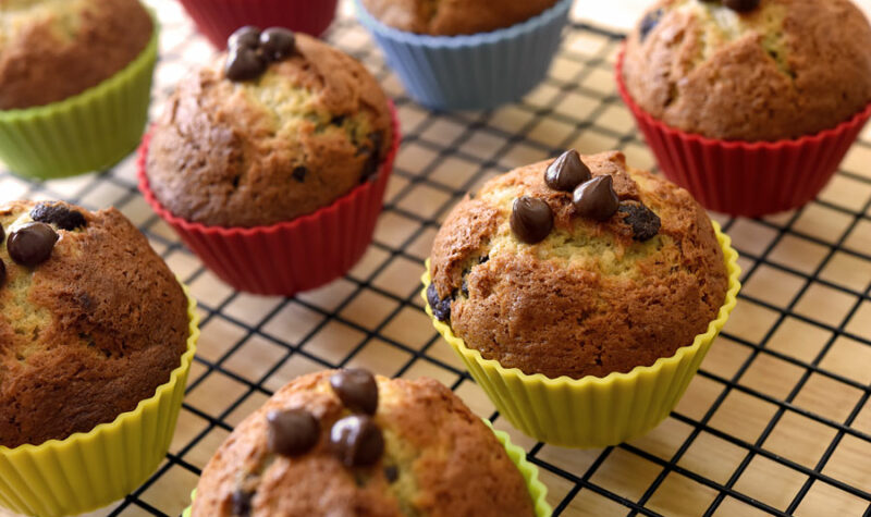 Zucchini Muffins w/ chocolate chips