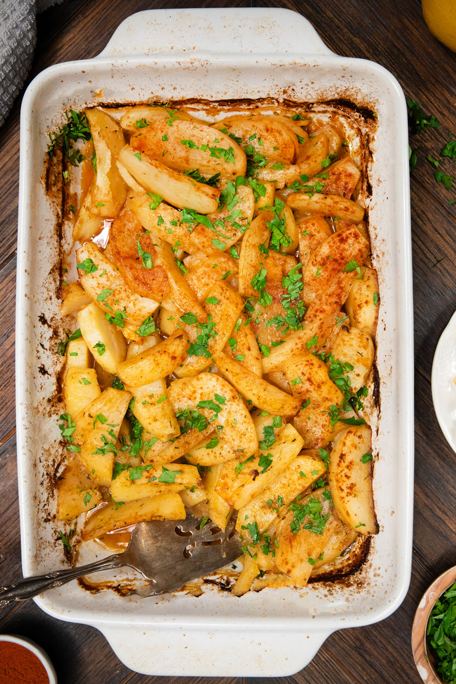 Greek Roasted Potatoes - MI Coop Kitchen