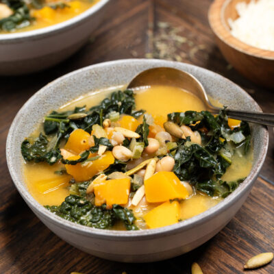 Butternut Squash, Kale & White Bean Soup